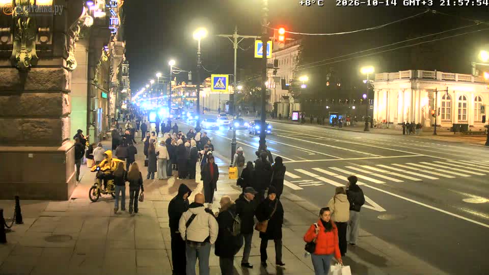 Веб-камера Невского проспекта у Аничкова дворца